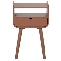 Nils nachtkastje/bijzettafel hout oudroze [fsc]