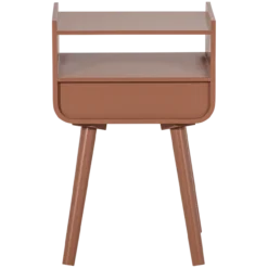 Nils nachtkastje/bijzettafel hout oudroze [fsc]