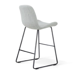 Nino-Fé barkruk grijs melange - zwart onderstel - 65 cm