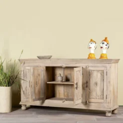 Niti - Handgesneden Dressoir van Mangohout