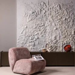 Nomu fauteuil craquele velvet lichtroze [fsc]