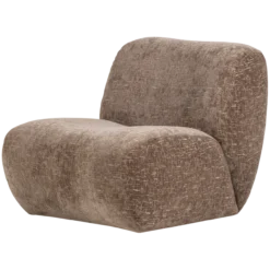 Nomu fauteuil craquele velvet lichtbruin [fsc]