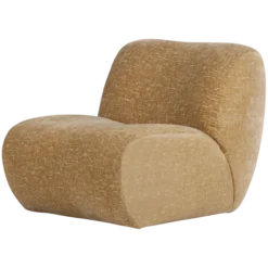 Nomu fauteuil craquele velvet lichtgeel [fsc]
