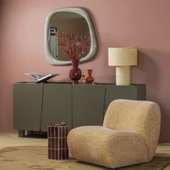 Nomu fauteuil craquele velvet lichtgeel [fsc]