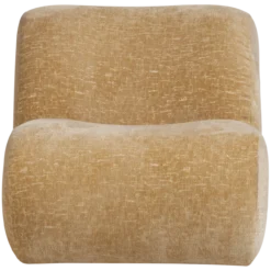 Nomu fauteuil craquele velvet lichtgeel [fsc]