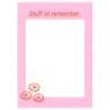 Notitieblok Stuff to remember