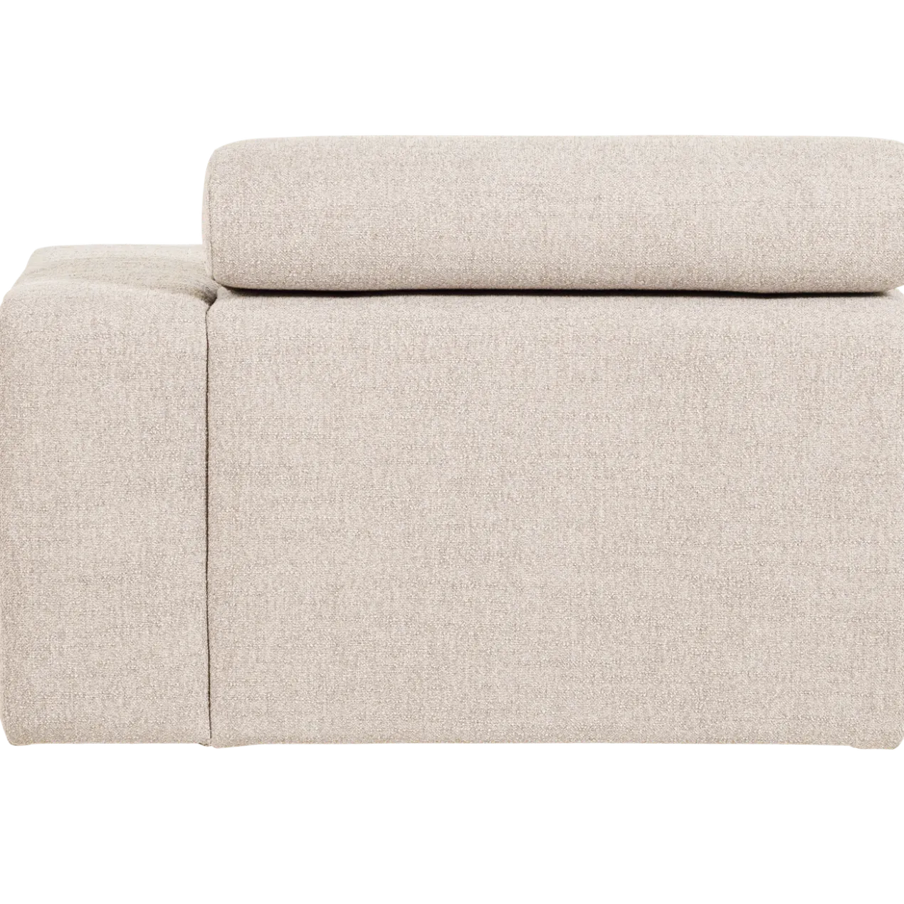 Novi chaise longue element arm rechts boucle naturel