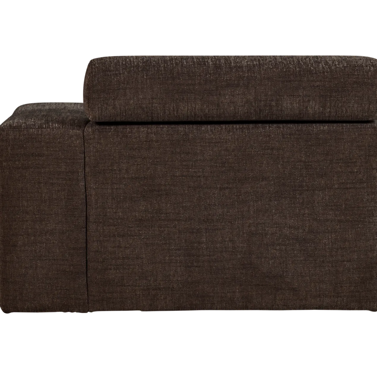 Novi chaise longue element arm rechts donkerbruin melange