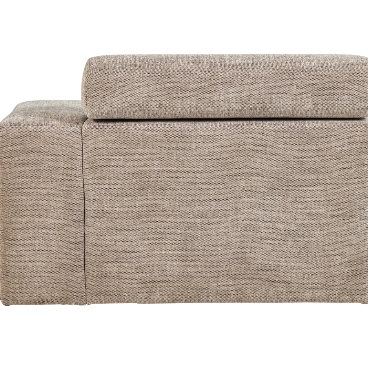 Novi chaise longue element arm rechts naturel melange