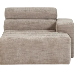 Novi chaise longue element arm rechts naturel melange