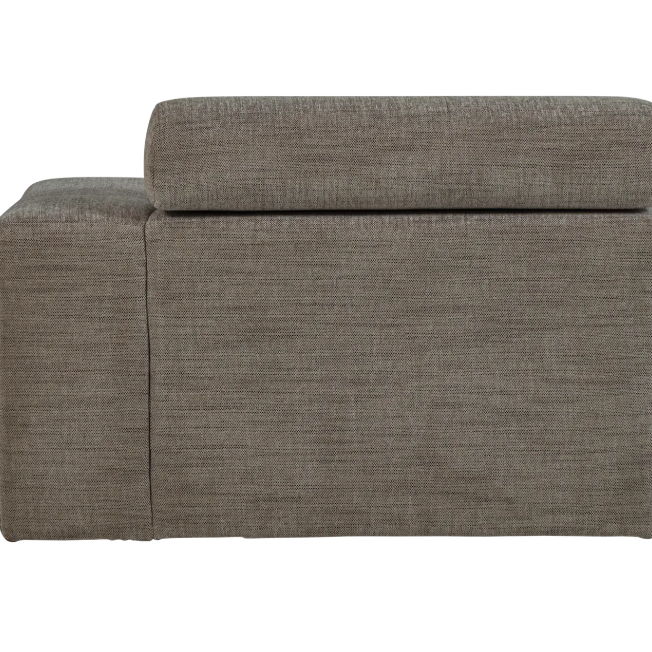 Novi chaise longue element arm rechts grijs melange