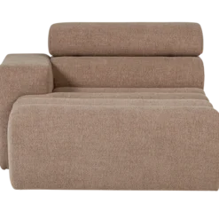 Novi chaise longue element arm links boucle taupe