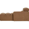 Novi chaise longue element arm rechts boucle karamelbruin