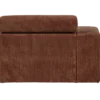 Novi chaise longue element arm links ribstof terra