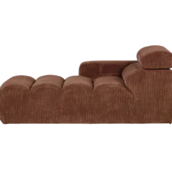 Novi chaise longue element arm links ribstof terra