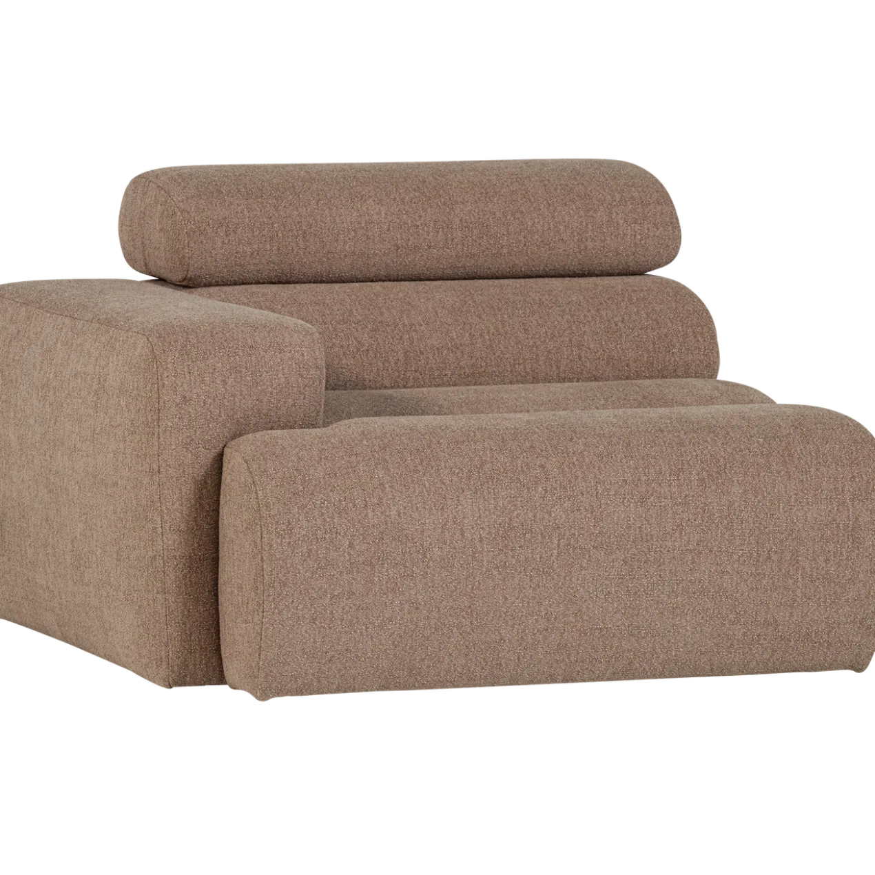 Novi 1-zits element arm links boucle taupe