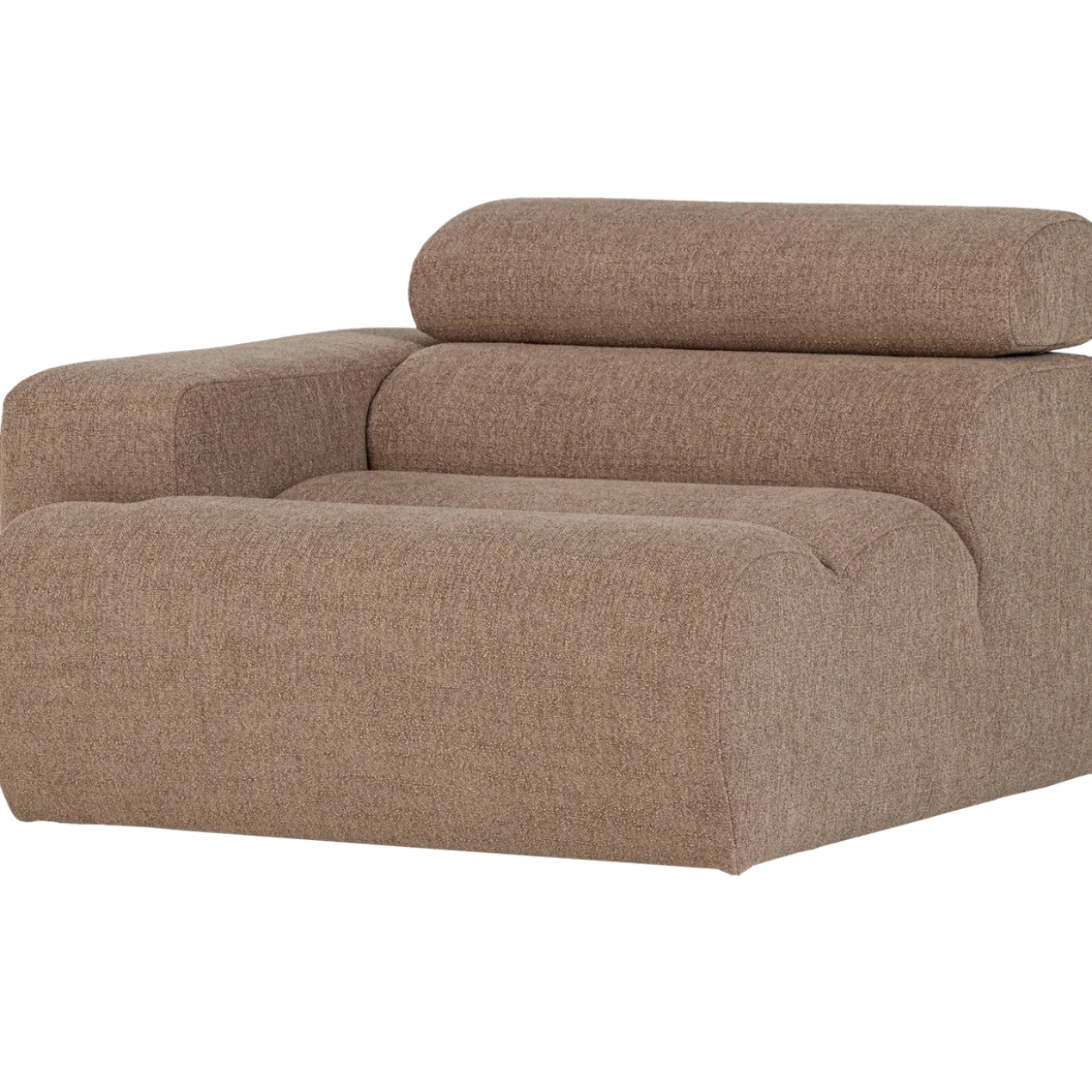 Novi 1-zits element arm links boucle taupe