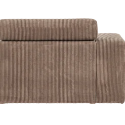 Novi 1-zits element arm links ribstof taupe