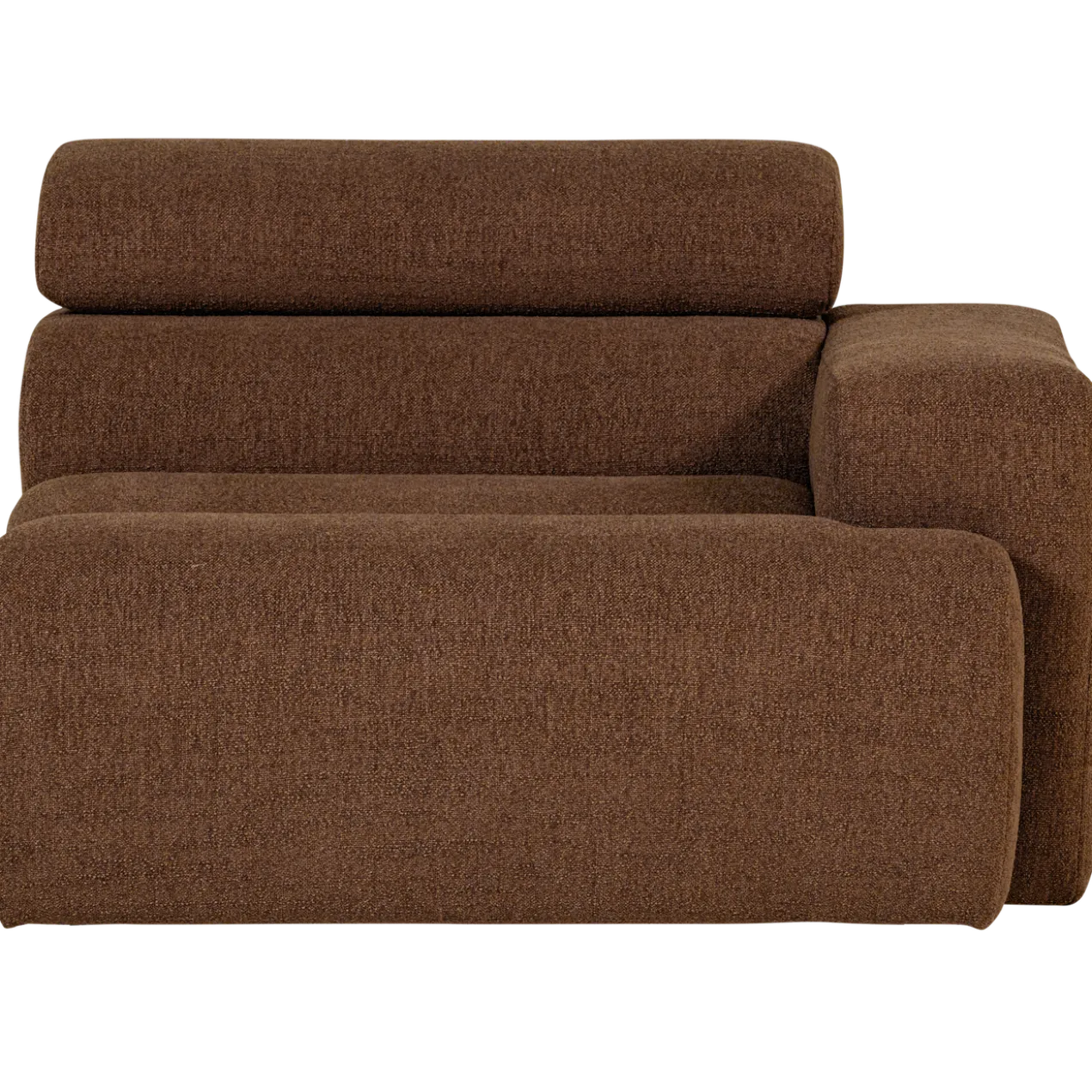 Novi 1-zits element arm rechts boucle mokkabruin