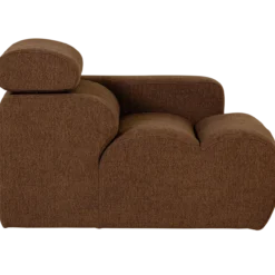 Novi 1-zits element arm rechts boucle mokkabruin