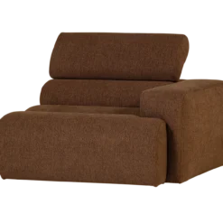 Novi 1-zits element arm rechts boucle mokkabruin