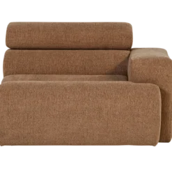 Novi 1-zits element arm rechts boucle karamelbruin