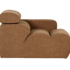 Novi 1-zits element arm rechts boucle karamelbruin