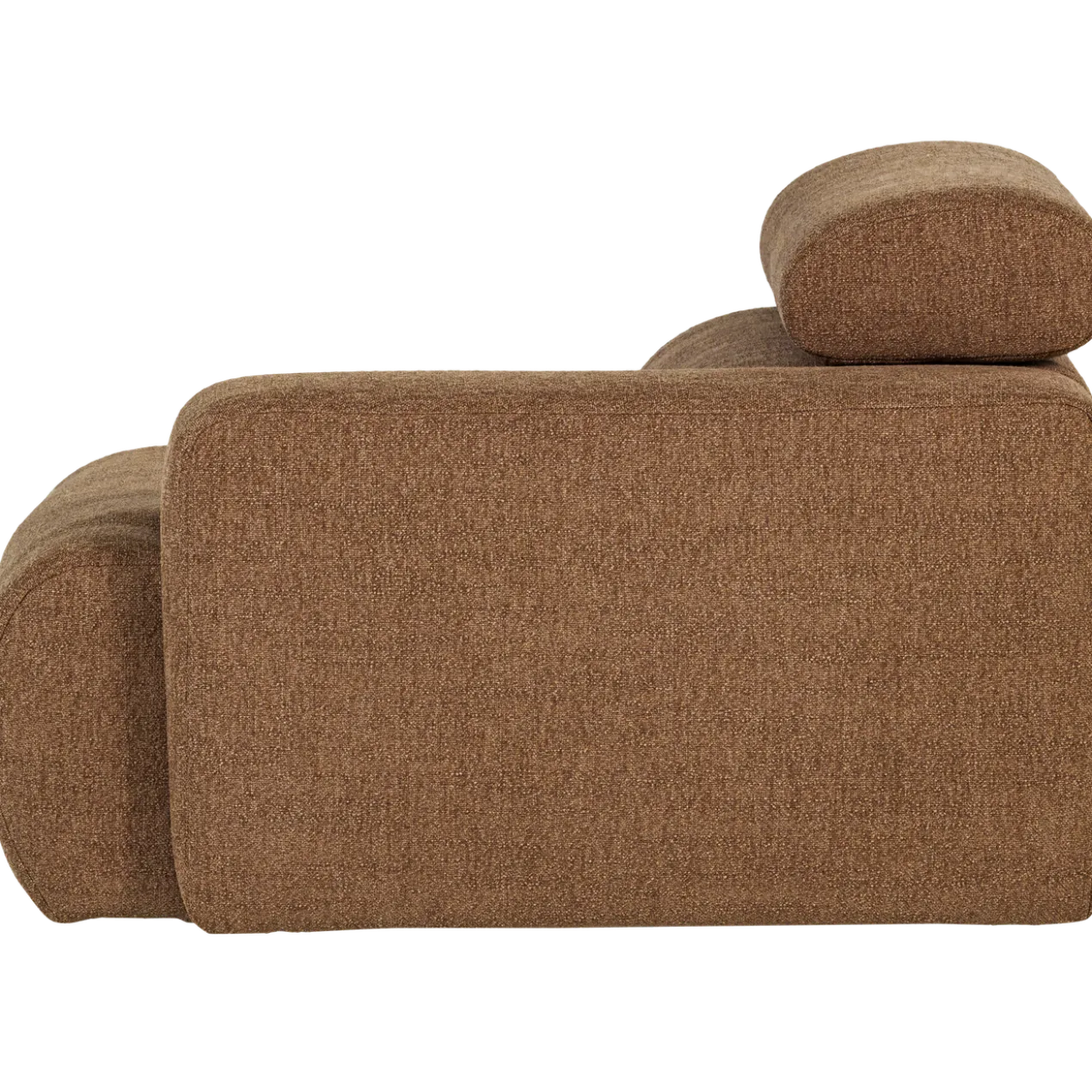 Novi 1-zits element arm rechts boucle karamelbruin