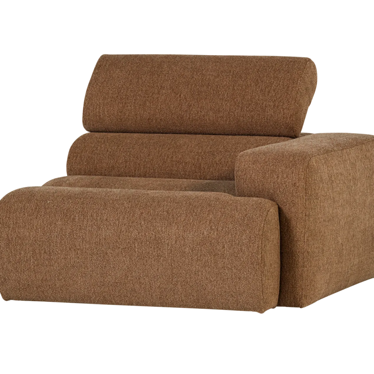 Novi 1-zits element arm rechts boucle karamelbruin