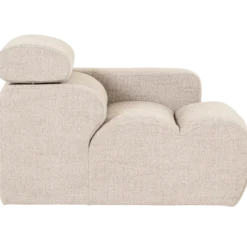 Novi 1-zits element arm rechts boucle naturel