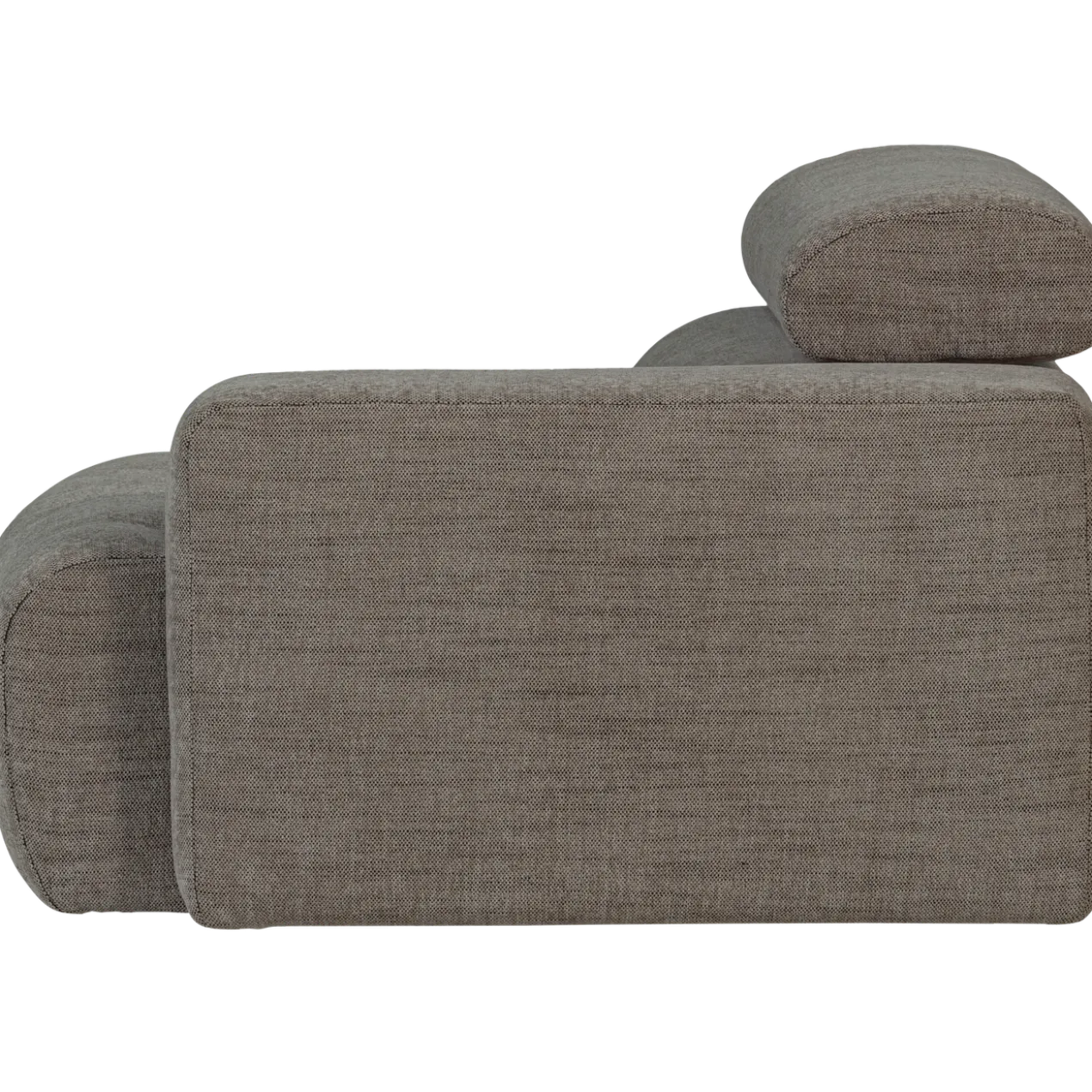 Novi 1-zits element arm rechts grijs melange