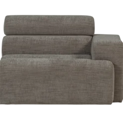 Novi 1-zits element arm rechts grijs melange