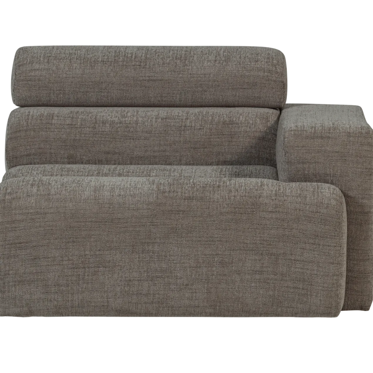Novi 1-zits element arm rechts grijs melange