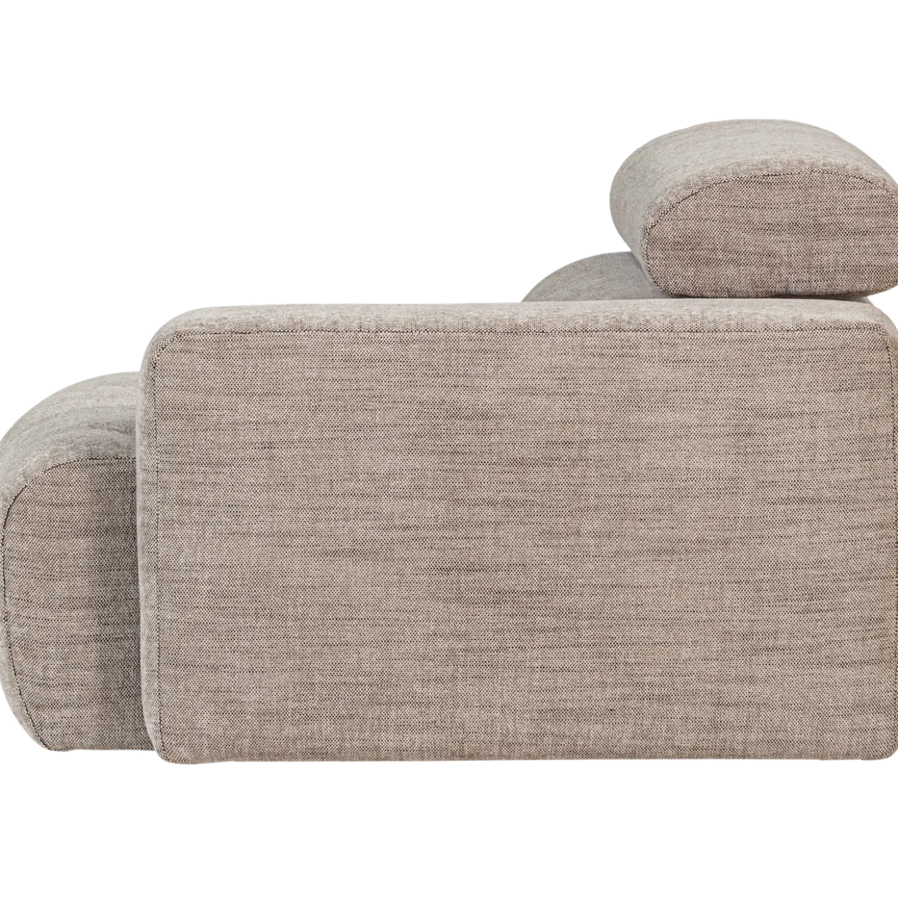 Novi 1-zits element arm rechts naturel melange