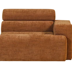 Novi 1-zits element arm rechts oranje melange