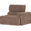 Novi 1-zits element arm rechts ribstof taupe