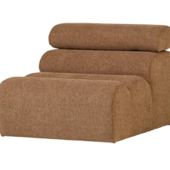 Novi 1-zits element boucle karamelbruin