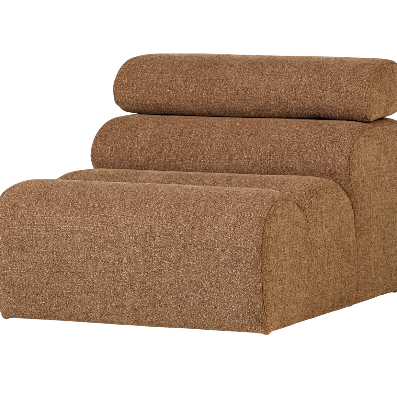 Novi 1-zits element boucle karamelbruin