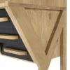 Oak Origami desk - black