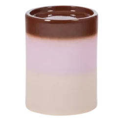 Ollo decoratieve bijzettafel o35x44 cm keramiek roze/bruin