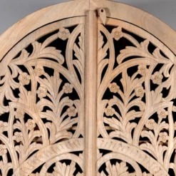 Om - Mangohouten Kledingkast Half Rond Design