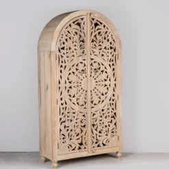 Om - Mangohouten Kledingkast Half Rond Design