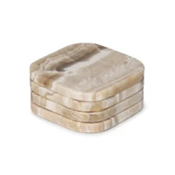 Onderzetter marmer Organisch Sandal Onyx - set van 4