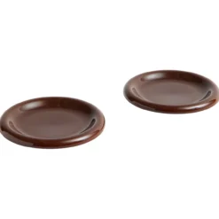 Ontbijtbord Barro Ø18 cm burgundy - set van 2
