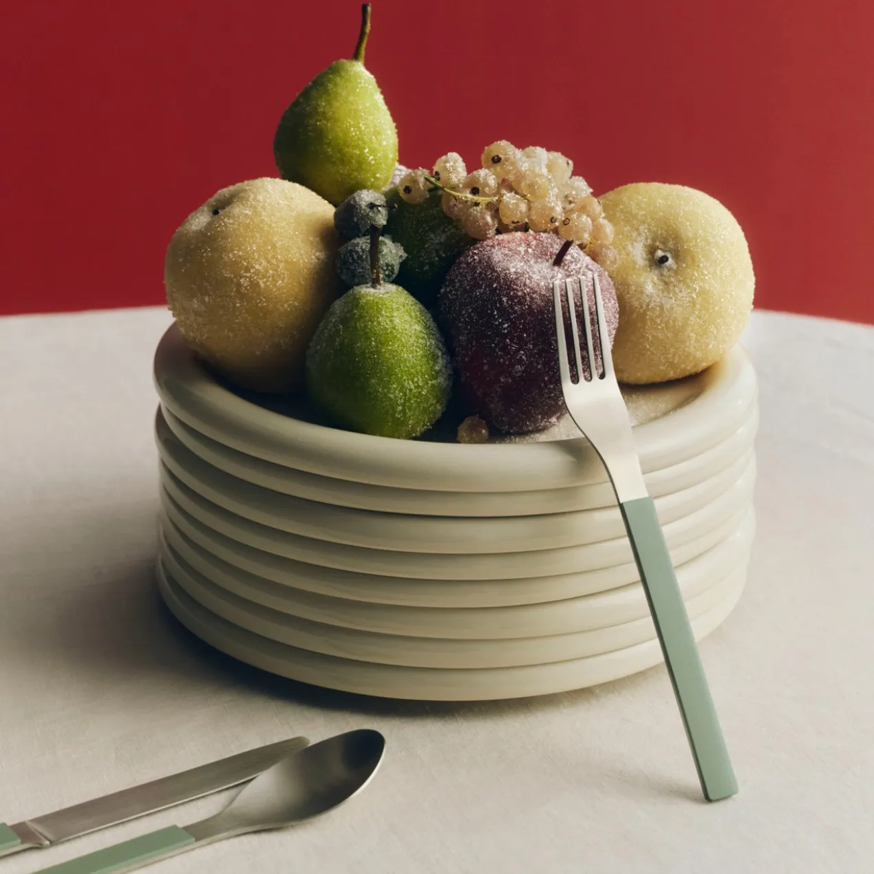 Ontbijtbord Barro Ø18 cm pistachio - set van 2
