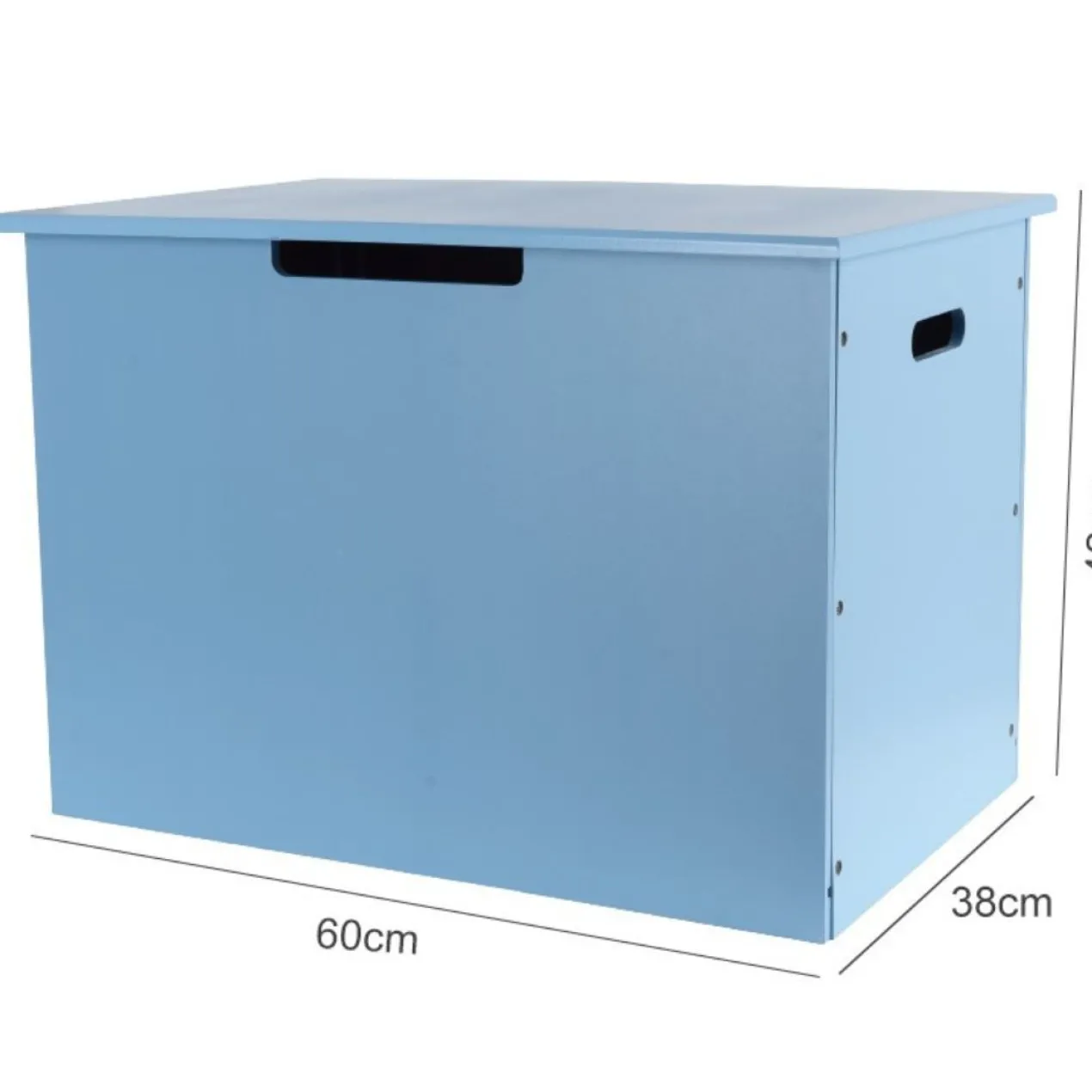 Opbergbox van hout blauw