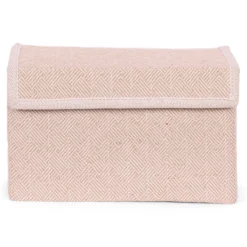 Opbergdoos Auri beige square 35x24x20cm