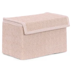 Opbergdoos Auri beige square 35x24x20cm