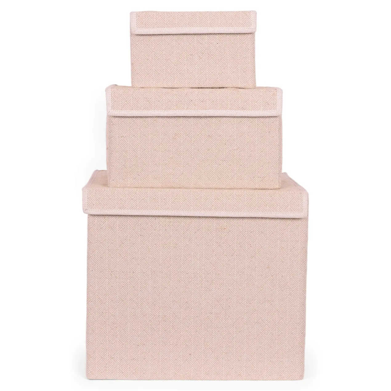 Opbergdoos Auri beige square 45x34x40cm