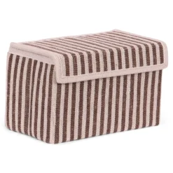 Opbergdoos Auri stripe brown 25x14x15cm